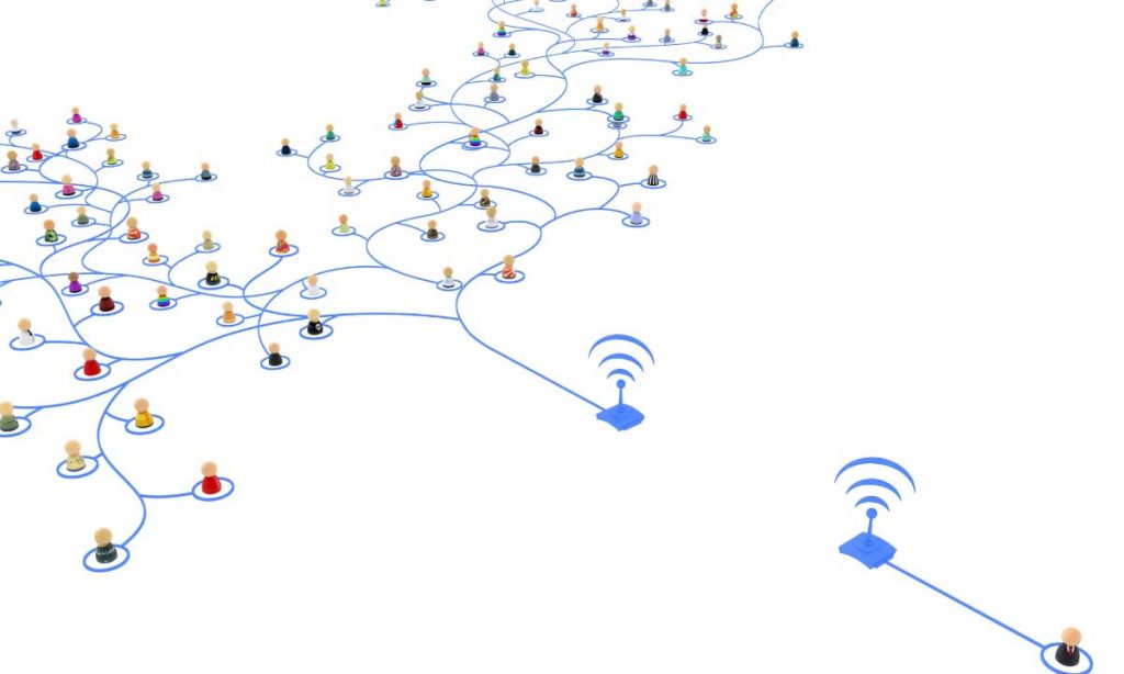 Enlace inalámbrico (con antenas)